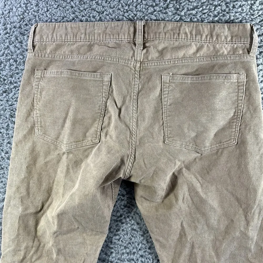 J.Crew 484 Slim-Fit Corduroy Pants Men's 33x32 Khaki Tan Stretch 5-Pocket